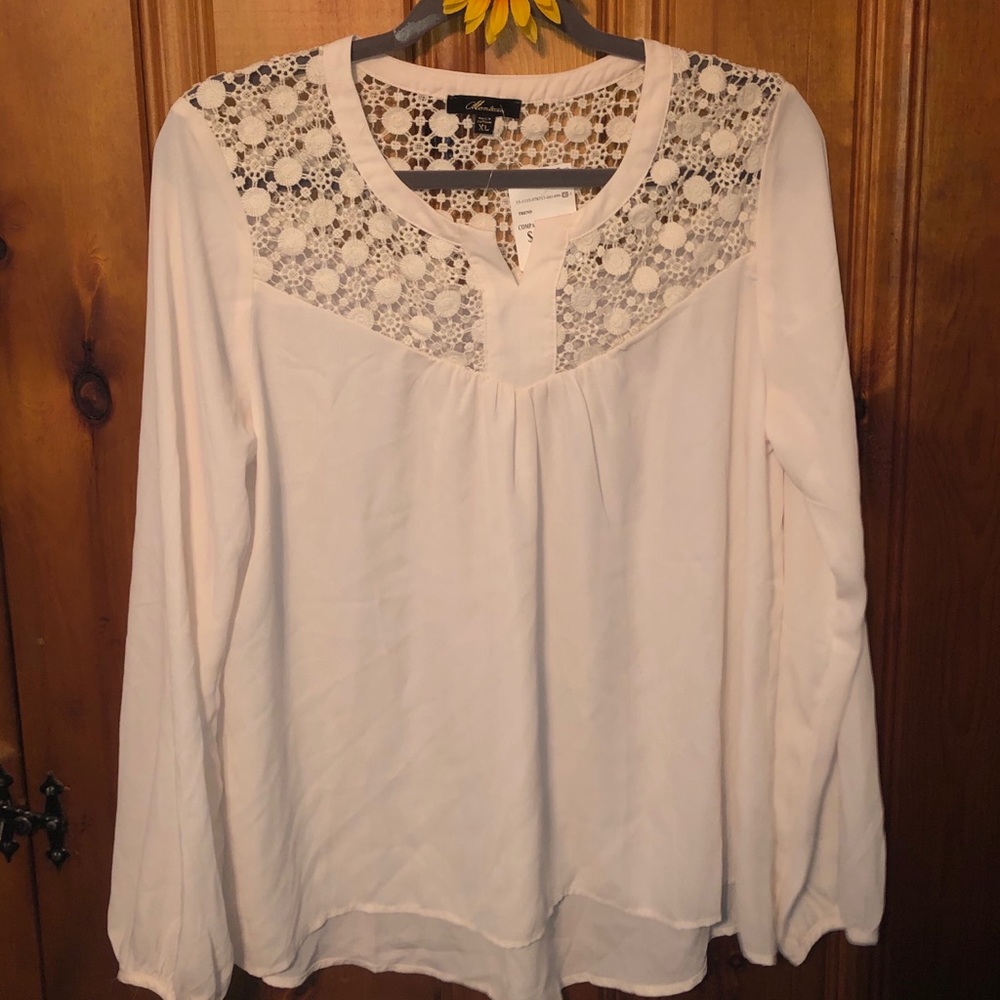 Cream tunic top